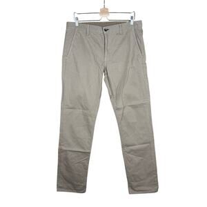 Rag & Bone Standard Issue Straight Leg Cotton Chino Pants in Khaki Size 34X32